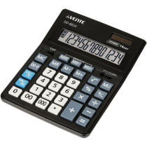 Калькулятор  14 разр. deVENTE"  настольный, черный DD-8814