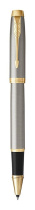 Parker IM Core Роллер Т321 Brushed Metal GT F черные чернила