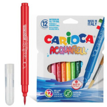 Фломастеры акварельные 12цв "Carioca Aquarell" карт.коробка