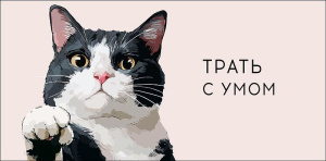 Конверт для денег "Трать с умом"