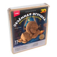 Конструктор 3D из картона "Спящий утёнок" 77 дет.