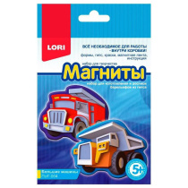 Магниты из гипса "Большие машины" 2 формы 5+