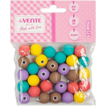 Бусины пласт. "deVENTE. Balls"  14мм 30 шт., с матовым покрытием Soft-touch, ассорти