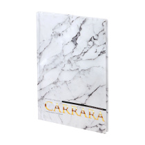 Блокнот А5 7БЦ 80л "Carrara" клетка, мат. лам.