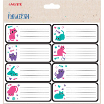 Набор наклеек для тетрадей "deVENTE. Funny Cats" 40x96 мм, 8 шт,