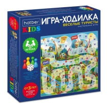 Игра с фишками 310*310 мм "Веселые туристы" коробка