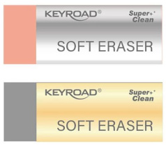 Ластик KEYROAD "Metallic" ассорти