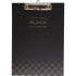 Клипборд А4 TOTAL BLACK, картон толщина 2 мм, мат.ламинация