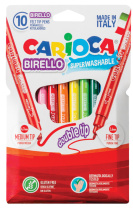 Фломастеры  10цв "Carioca BIRELLO" двусторонние