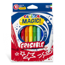 Фломастеры  10цв "Carioca Magic Markers" меняющие цвет, стираемые