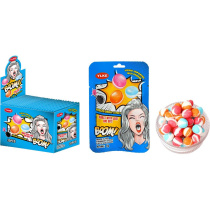 Конфеты шипучая карамель Freeze Dried Milk Candy  ,/уп.30 шт./, апельсин, йогурт, клубника