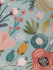 Бумага упаковочная 50*70см "Floral Bliss"