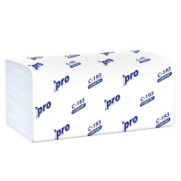 Полотенца бум. PROtissue  250л., 1сл. белые