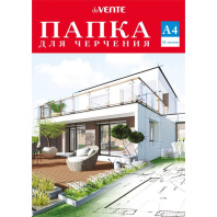 Папка для черчения А4 10л. "Дом"  пл. 160 г/м2