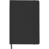 Записная книжка B6  80л. кожзам Soft Touch, клетка, верт.резинка, черная