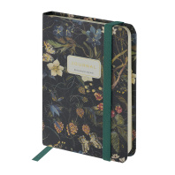 Записная книжка А6 100л. 7БЦ "Megapolis journal. Flora. Лесные ягоды" лин., резинка, кармашек