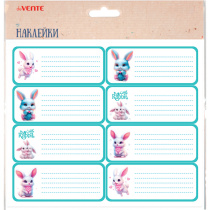 Набор наклеек для тетрадей "deVENTE. Little Rabbit" 40x96 мм, 8 шт,