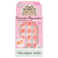 Накладные ногти "Цветы персика"