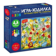 Игра с фишками 310*310 мм "Путешествие по саванне" коробка 3+