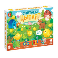 Игра с фишками 580*420 мм "Считаем цыплят" в коробке 3+ Игра с фишками 580*420 мм "Считаем цыплят" в коробке 3+