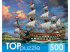 Пазлы  500 элементов  485*345мм.   "Парусник в море" TOPpuzzle