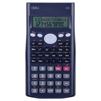 Калькулятор  10+2 разр. Deli научный, для ЕГЭ, черный E1710