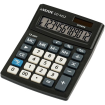 Калькулятор  12 разр. deVENTE"  настольный, черный DD-4412