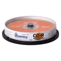 Диск CD-R Smartbuy емкость 700Mb скорость 52x 10шт. в банке