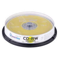 Диск CD-RW Smartbuy емкость 700Mb скорость 12x, 10 шт в кейсе
