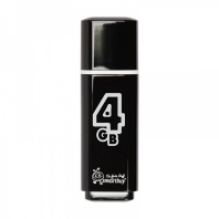 Флеш-драйв   4 GB USB 2.0 Smartbuy Glossy series Black