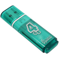 Флеш-драйв 4 GB USB 2.0 Smartbuy Glossy series Green Флеш-драйв 4 GB USB 2.0 Smartbuy Glossy series Green