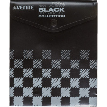 Конверт на кнопке  с рисунком 140*170мм  TOTAL BLACK 0,18мм,