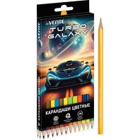 Карандаши цвет. 18цв deVENTE Turbo Galaxy 2М, шестигранные