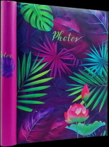 Фотоальбом магнитный 10л  23*28см спир. Belle fleur. Райский цветок*