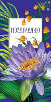 Открытка евро б/т "Поздравляю"