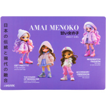 Настольное покрытие д/лепки 33*23см "Amai Menoko" 600мкм