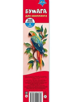 Набор бумаги для квиллинга 3*300мм  4цв.