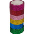 Скотч декоративный 15мм*2м , "Glitter.Bright"  БЛЕСТКИ, микс 6цв.