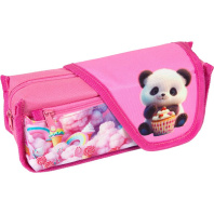Пенал-косметичка (210*90*55) молния, ткань "Sweet Panda",наружный карман, 45пр.