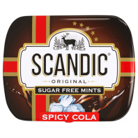 Драже освежающие SCANDIC без сахара со вкусом "Кола", 14 г., 4603766425511