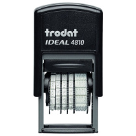 Датер-мини месяц ЦИФРАМИ ДЛЯ БАНКА, оттиск 20*3,8мм син,TRODAT IDEAL 4810P2,корп черн, 218614
