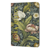 Записная книжка А5 32л. картон, скоба "FLORA DESIGN. Inspired by William Morris. Белые и розовые цв Записная книжка А5 32л. картон, скоба "FLORA DESIGN. Inspired by William Morris. Белые и розовые цв