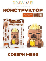 Конструктор пластм. Draw Me! "Капибара ирает" 203 дет.