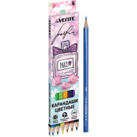 Карандаши цвет.  6цв  deVENTE  Perfume"   2М, шестигранные