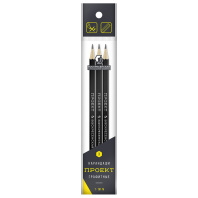 Набор карандашей  3 шт ВКФ "Проект" М, ТМ, Т