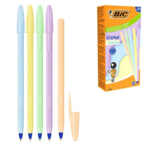 Ручка шар. BIC Cristal Pastel, синяя, 1,0мм