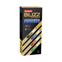 Ручка шар. LUXOR "Blizz Gold" 0.5мм, синяя