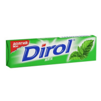 Жевательная резинка DIROL "Мята", 10 подушечек, 13,6 г, 26110 Жевательная резинка DIROL "Мята", 10 подушечек, 13,6 г, 26110