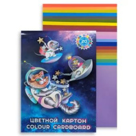 Картон цв. А4 20цв. 20л. мелов. "Космический урожай" Картон цв. А4 20цв. 20л. мелов. "Космический урожай"