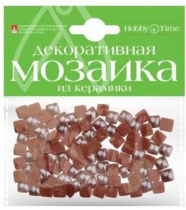 Мозаика декоративная керамическая  8x8мм 100шт коричневый